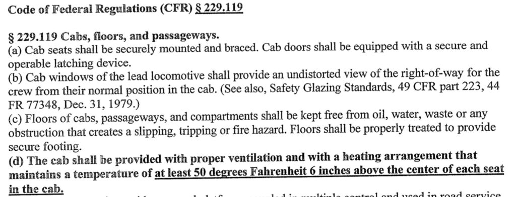 Cab Condition Engineer 1